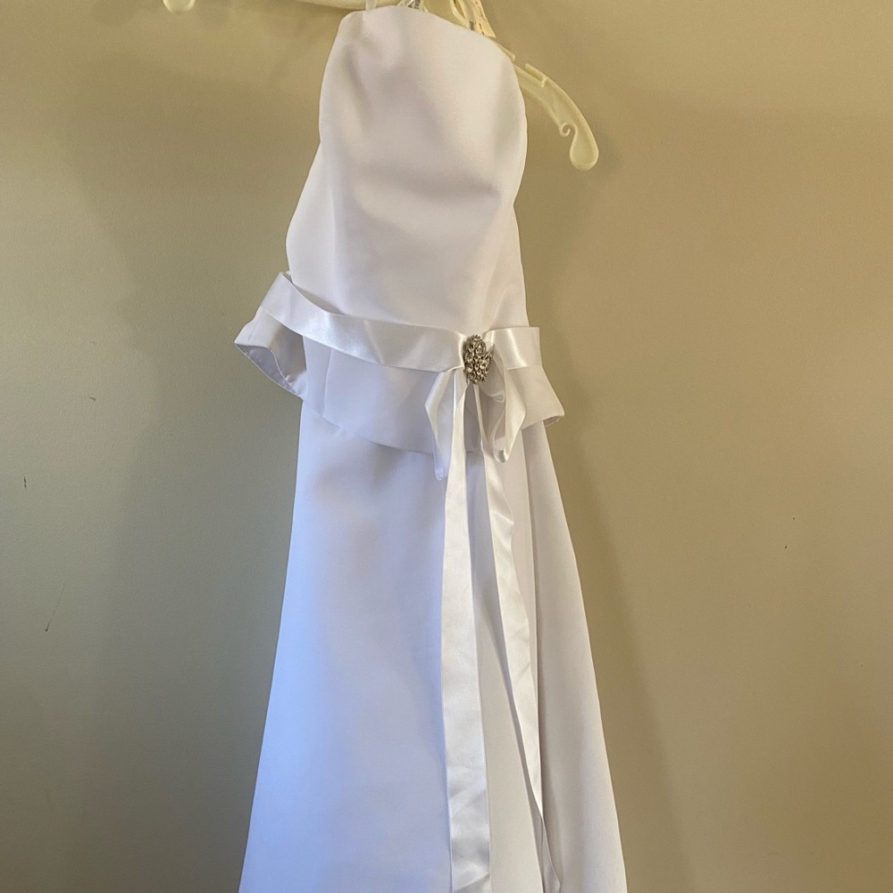 David’s Bridal NWT 2 piece white white size 4 wedding dress